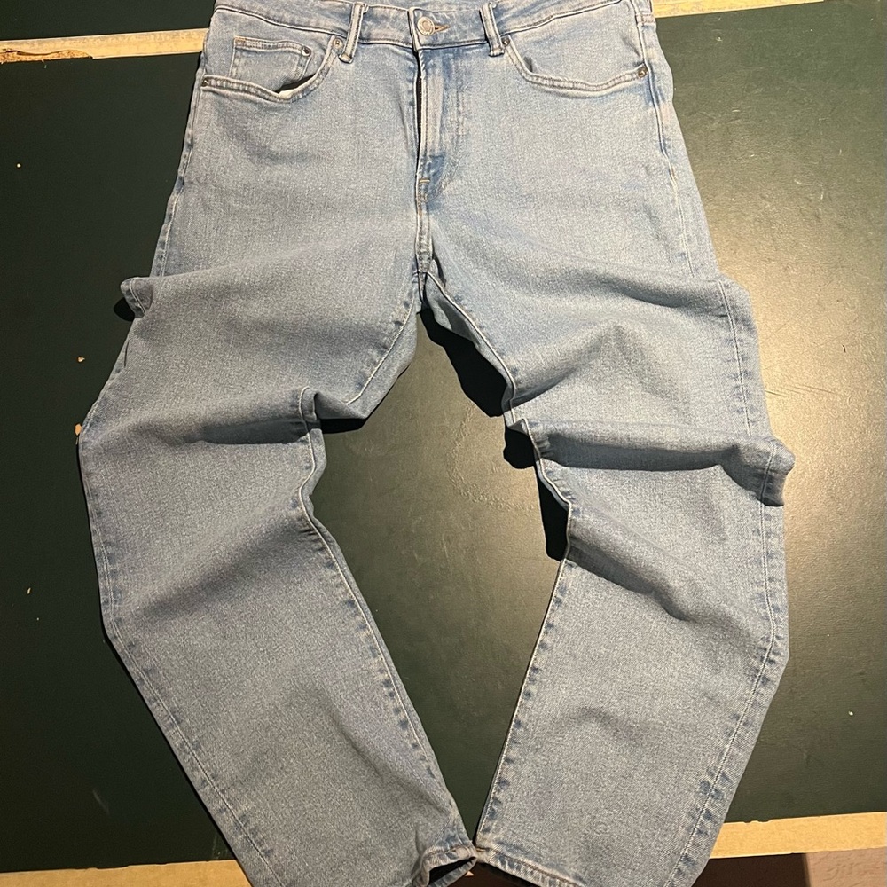 H&M Men's Regular Fit Light Blue Jeans